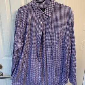 Jos A Bank tailored fit long sleeve purple XL (fit husband who wears 16.5/35)